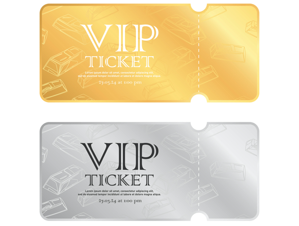 ticket gold e silver